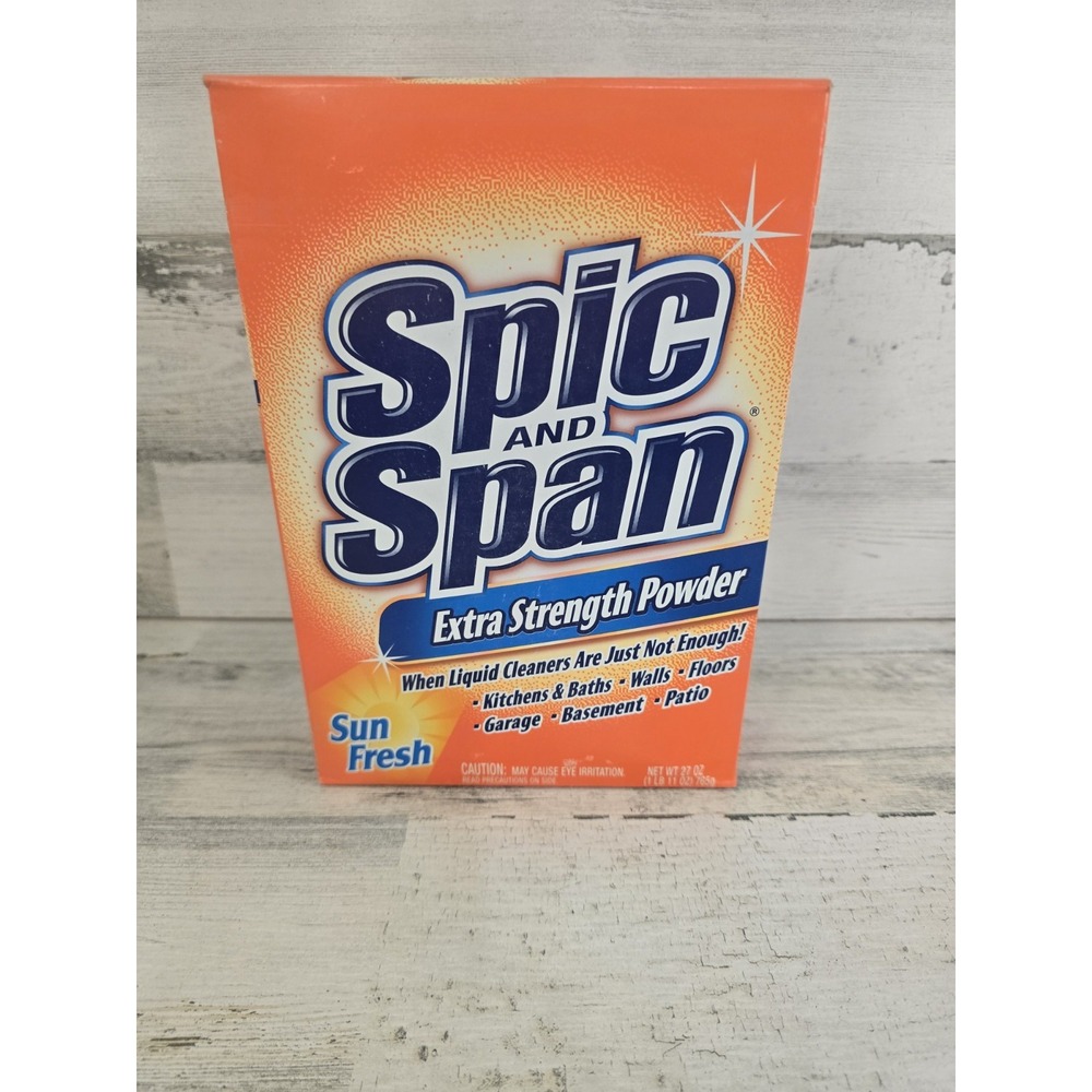 Spic and Span Extra Strength Powder Cleaner Sun Fresh Scent 27 oz Box 2013 NEW